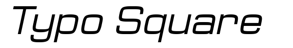 Typo Square font preview